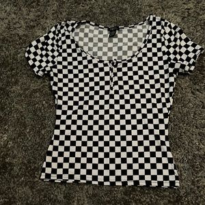 Rue 21 Checkered T-shirt
